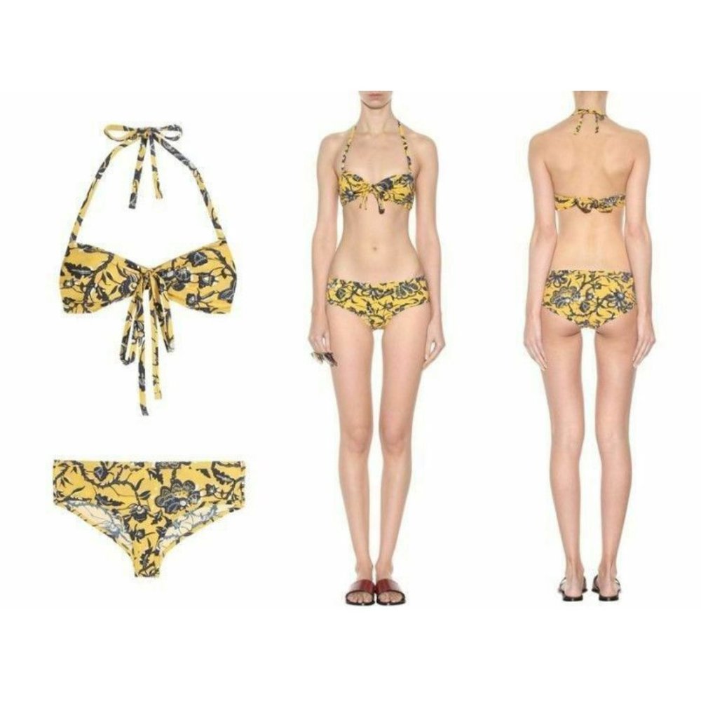NEW etoile Isabel marant starla yellow bikini set